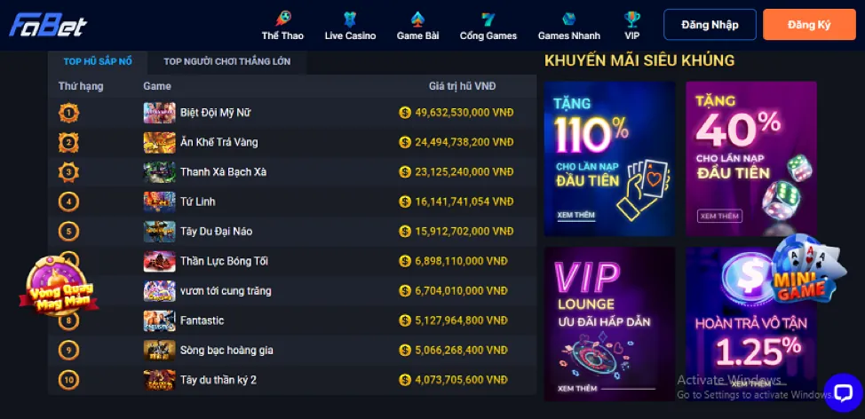 Tổng quan các phương thức thanh toán icse20 win